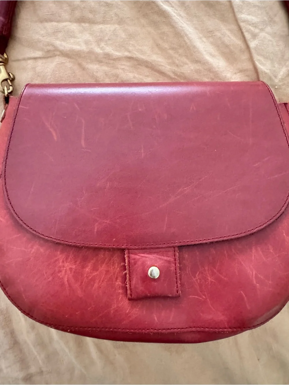 Clare V. Leather Shoulder Bag | Vintage
